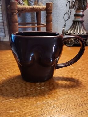 Urban Outfitters Brown Ceramic Woman Coffee Mug